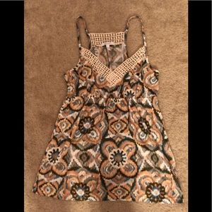 Geometric print tank top